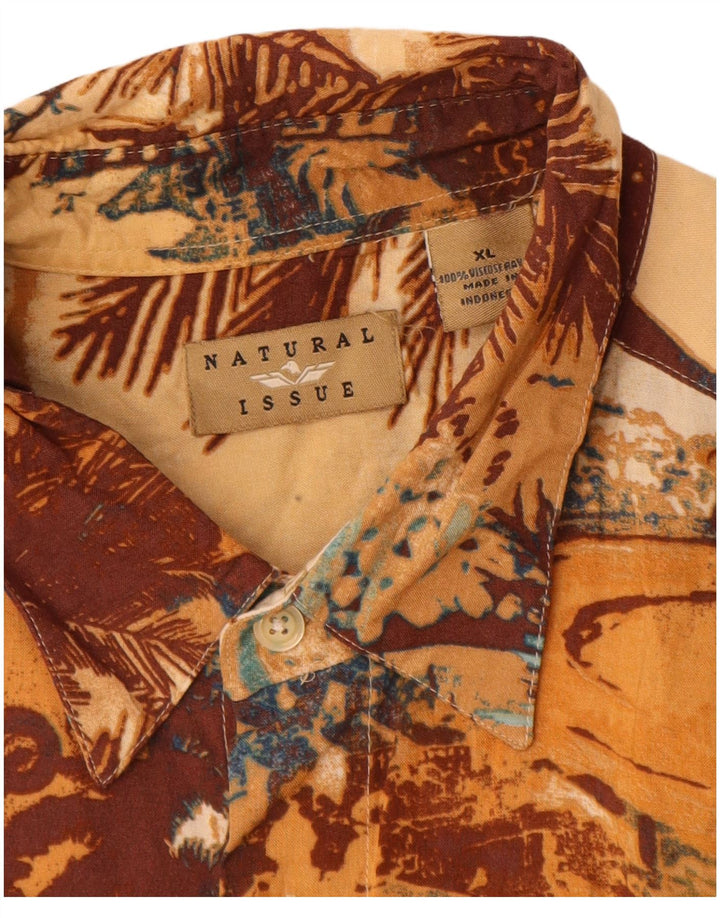 Natural Issue Mens Graphic Short Sleeve Shirt XL Multicoloured Hawaiian