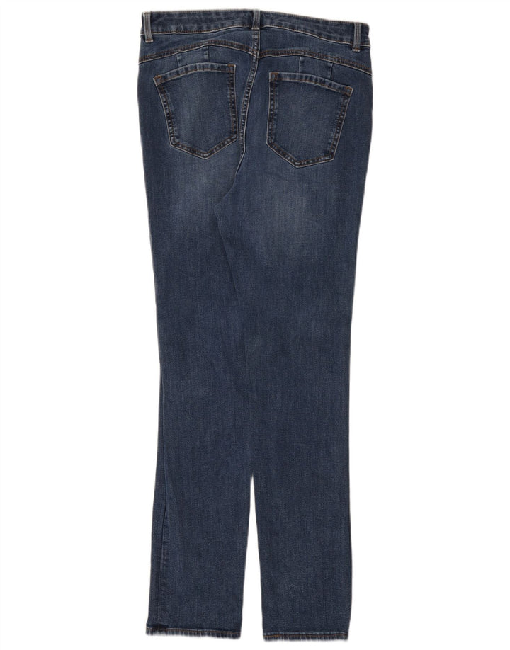 Marks & Spencer Womens Regular Slim Jeans UK 12 Medium W30 L28 Blue Cotton
