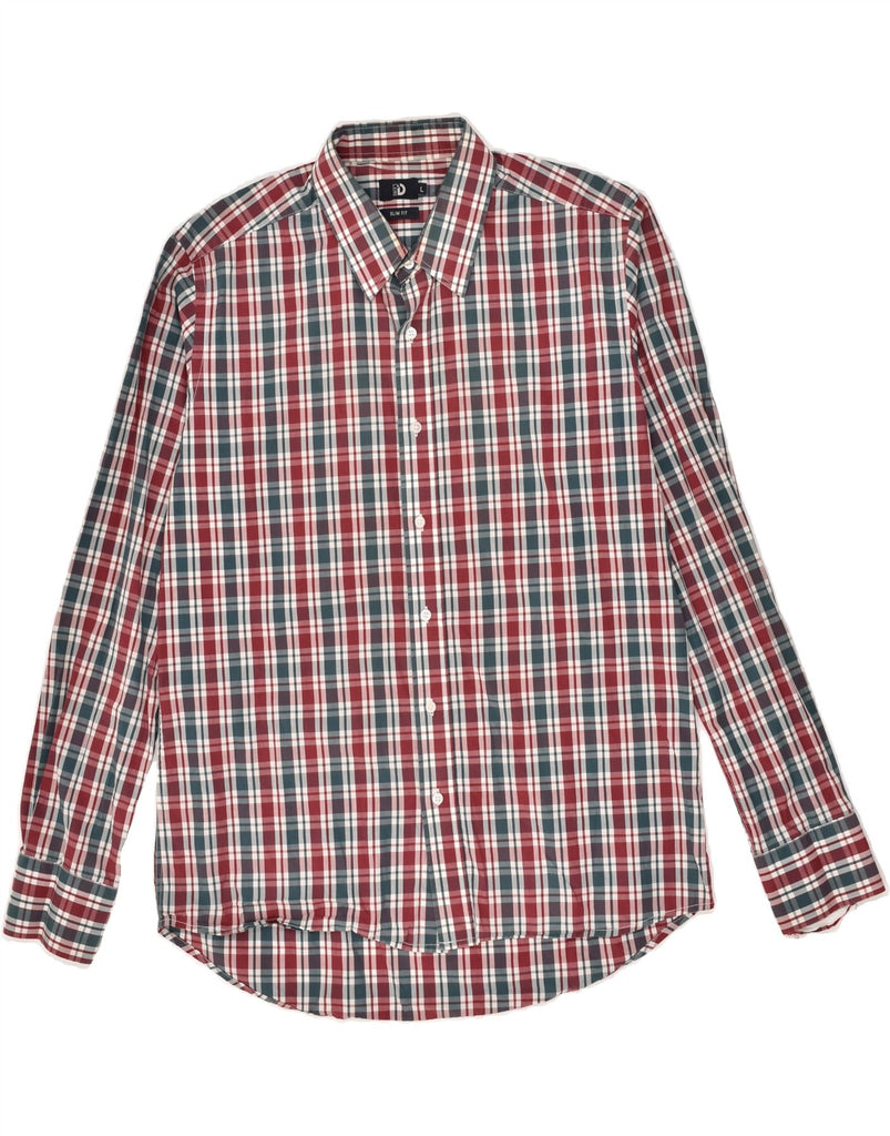 DACK'S Mens Slim Fit Shirt Large Red Check Cotton | Vintage Dack's | Thrift | Second-Hand Dack's | Used Clothing | Messina Hembry 