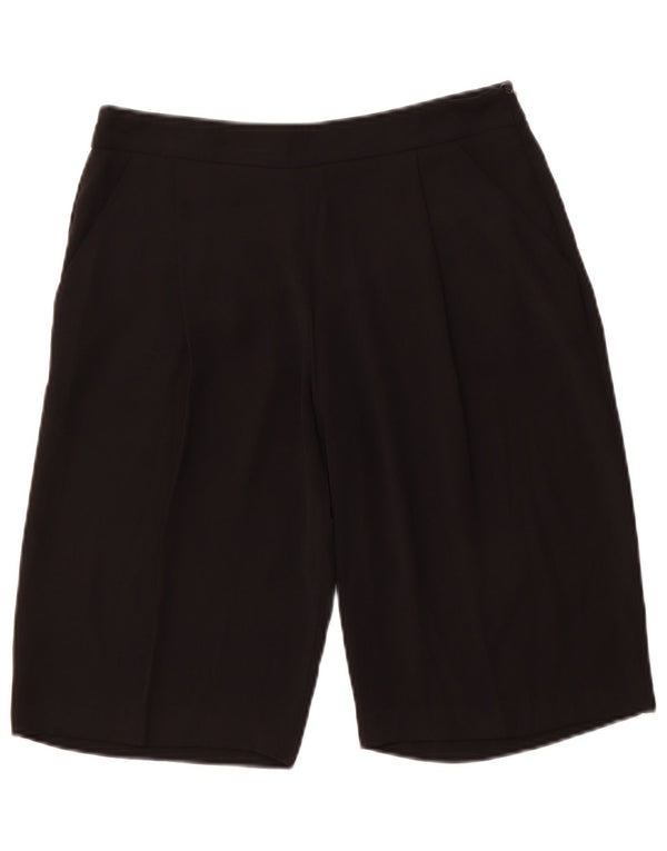 ZARA Womens Chino Shorts Small W26 Black