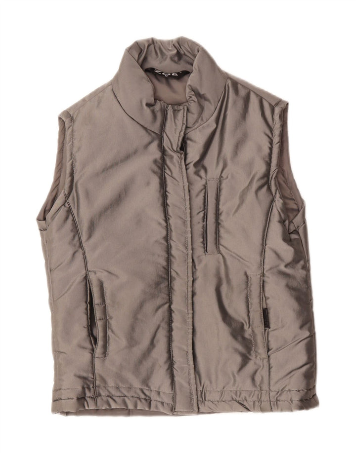 ZOE Womens Padded Gilet UK 14 Medium Grey Nylon