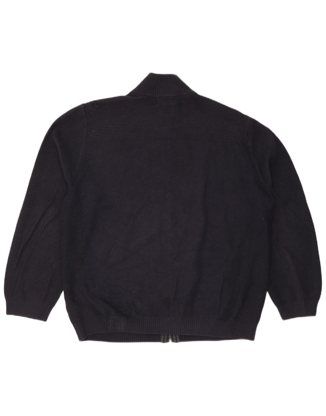 Marks & Spencer Mens Cardigan Sweater 2XL Navy Blue Cotton