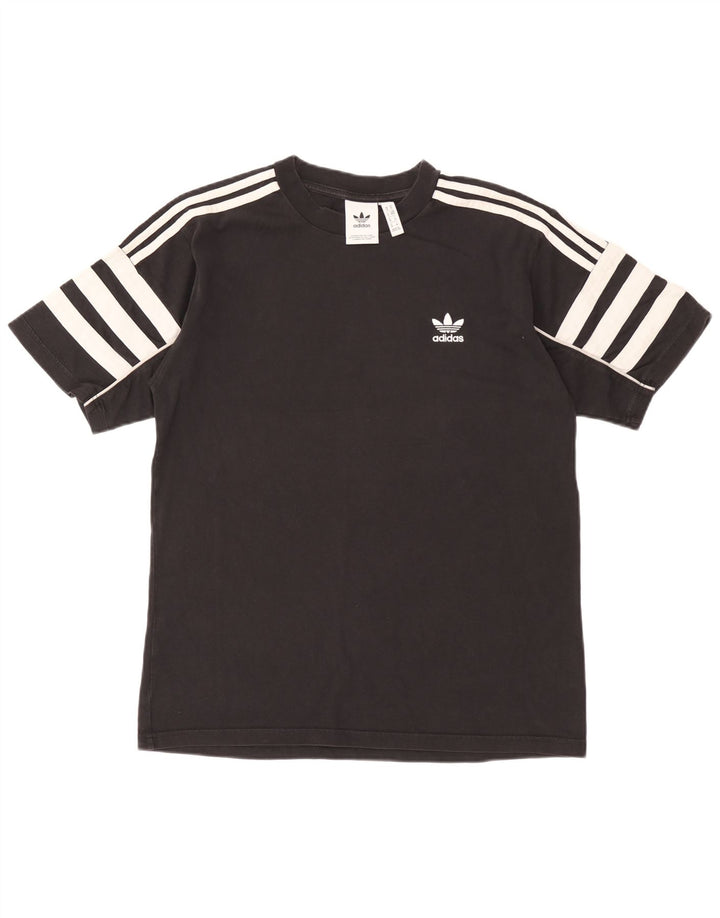 Adidas Mens T-Shirt Top Medium Black Cotton