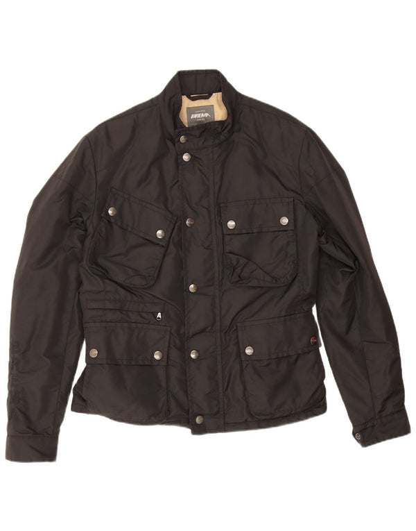 Brema Mens Utility Jacket IT 48 Medium Black Polyamide