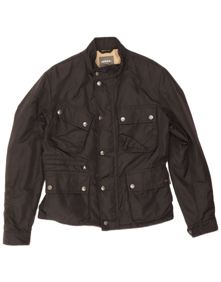 Brema Mens Utility Jacket IT 48 Medium Black Polyamide