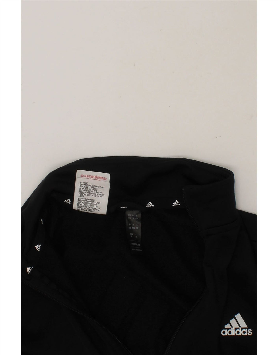 ADIDAS Boys Aeroready Graphic Tracksuit Top Jacket 9-10 Years Black Vintage Adidas and Second-Hand Adidas from Messina Hembry 