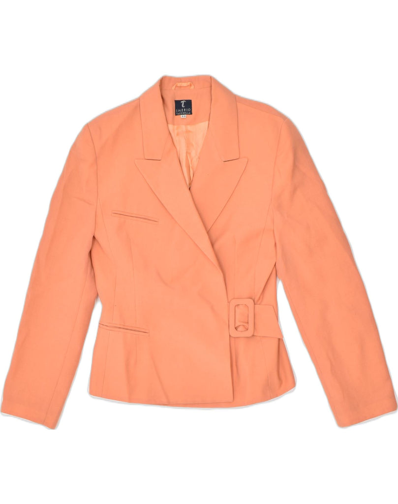 VINTAGE Womens Blazer Jacket IT 40 Small Orange Acetate | Vintage Vintage | Thrift | Second-Hand Vintage | Used Clothing | Messina Hembry 