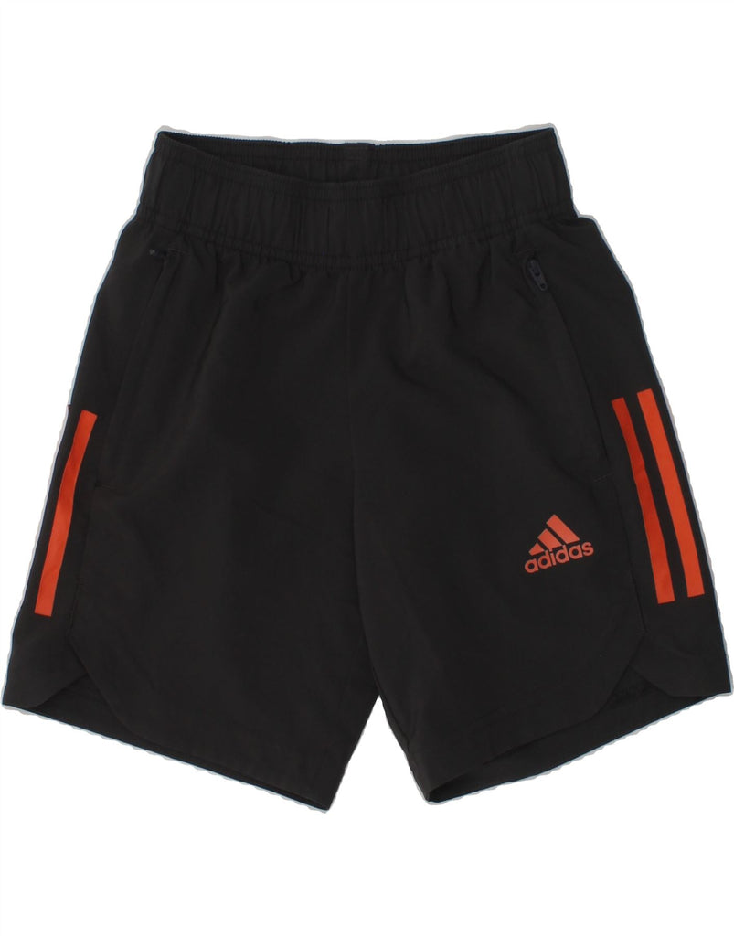 ADIDAS Boys Aeroready Graphic Sport Shorts 7-8 Years Grey | Vintage Adidas | Thrift | Second-Hand Adidas | Used Clothing | Messina Hembry 