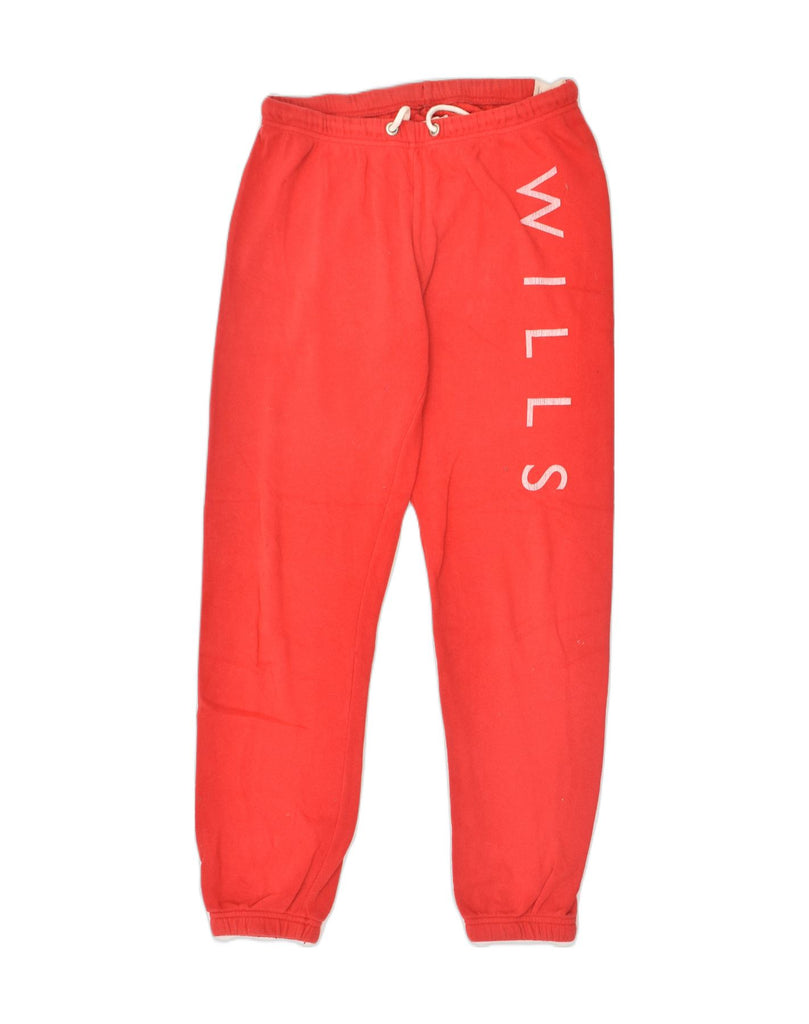 JACK WILLS Womens Graphic Tracksuit Trousers Joggers UK 10 Small  Red | Vintage Jack Wills | Thrift | Second-Hand Jack Wills | Used Clothing | Messina Hembry 