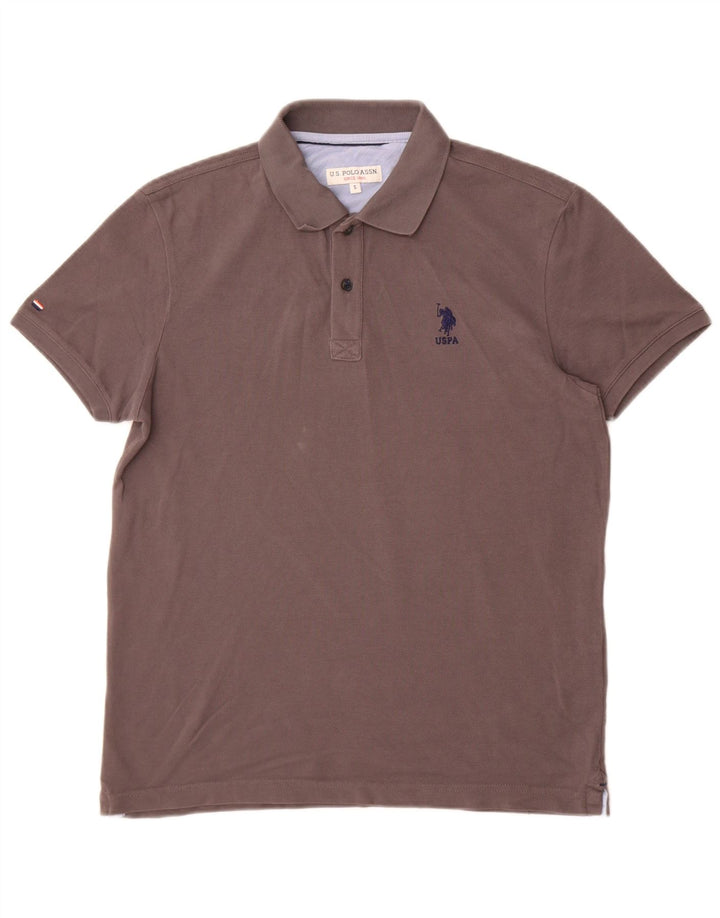 U.S. Polo Assn. Mens Polo Shirt Small Grey Cotton