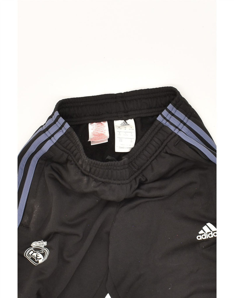 ADIDAS Boys Tracksuit Trousers 11-12 Years Black Polyester | Vintage Adidas | Thrift | Second-Hand Adidas | Used Clothing | Messina Hembry 