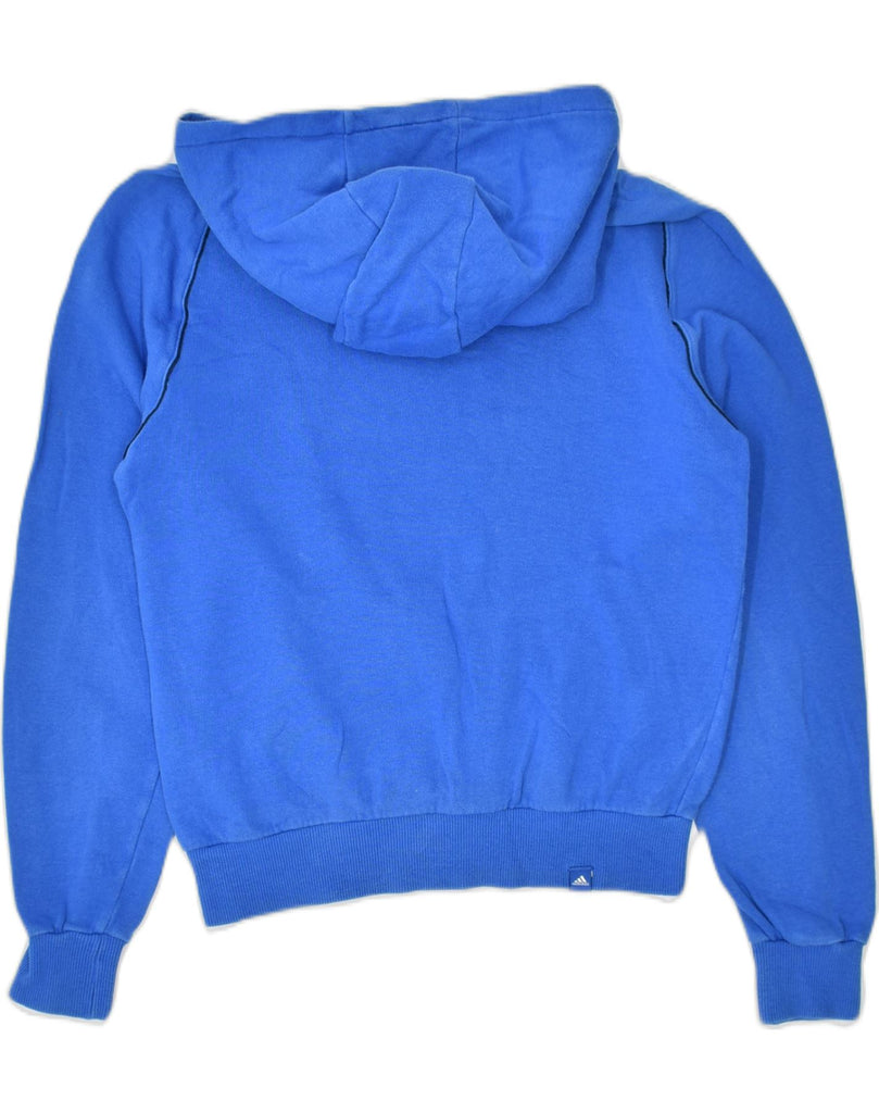 ADIDAS Boys Graphic Hoodie Jumper 13-14 Years Blue Cotton | Vintage | Thrift | Second-Hand | Used Clothing | Messina Hembry 