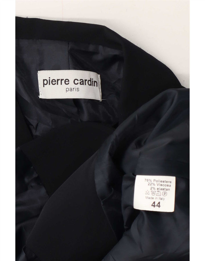 Pierre Cardin Womens 3/4 Sleeve Blazer Jacket IT 44 Medium Navy Blue
