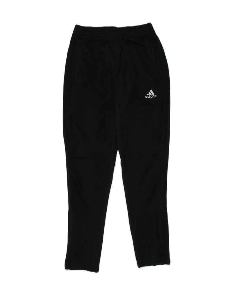 ADIDAS Girls Tracksuit Trousers 11-12 Years Black Polyester | Vintage Adidas | Thrift | Second-Hand Adidas | Used Clothing | Messina Hembry 