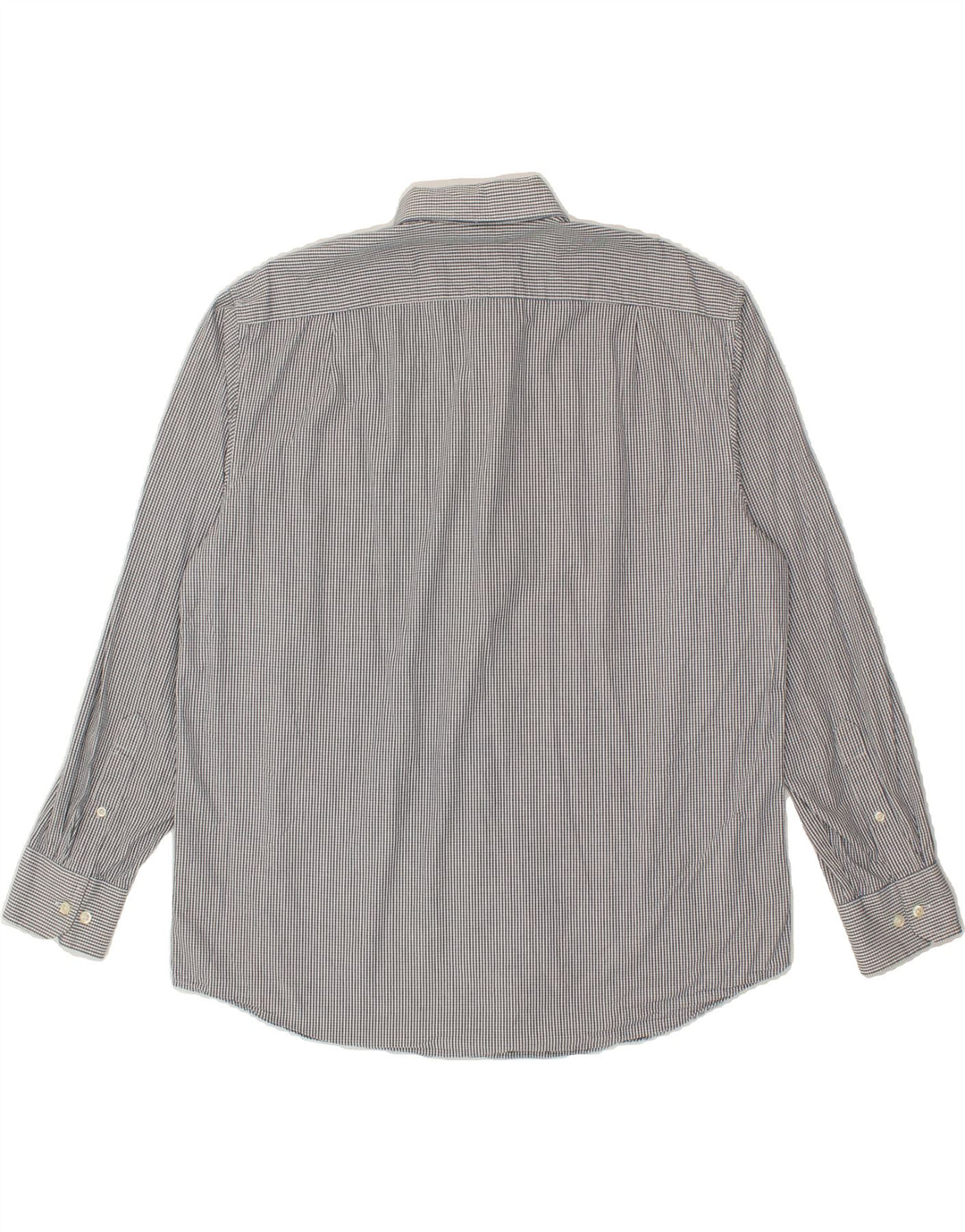 IZOD Mens Shirt Large Grey Gingham Cotton Vintage Izod and Second-Hand Izod from Messina Hembry 