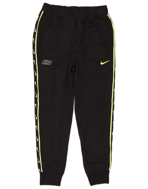 Nike Mens Graphic Tracksuit Trousers Joggers Small Black Polyester