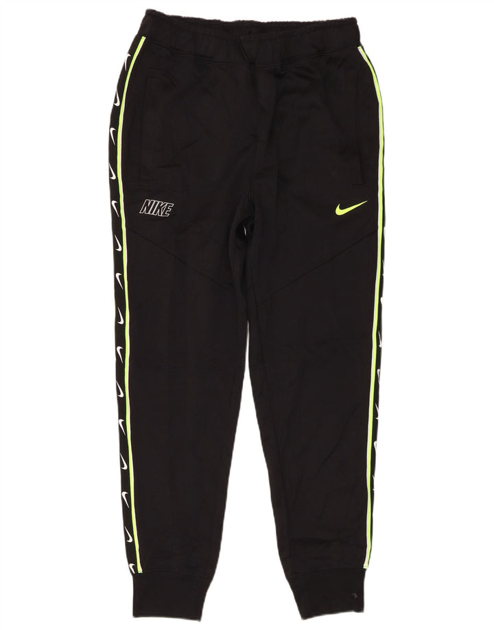 Nike Mens Graphic Tracksuit Trousers Joggers Small Black Polyester