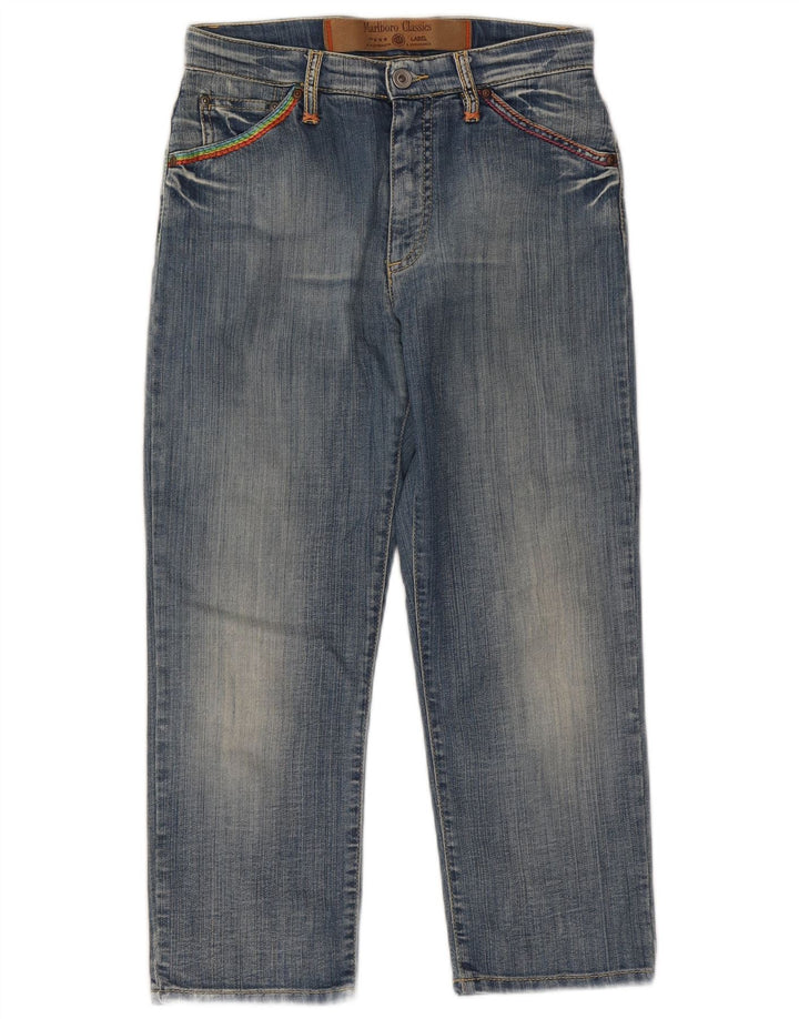 Marlboro Classics Womens Capri Jeans W27 L22 Blue Cotton