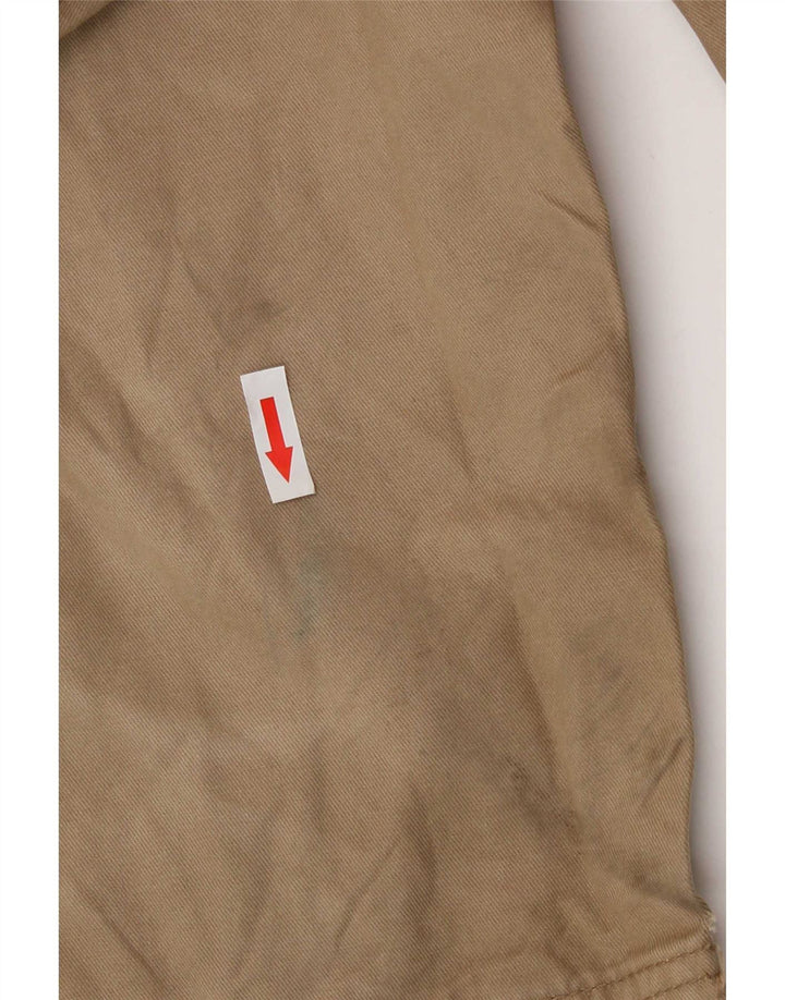 Marks & Spencer Mens Straight Cargo Trousers W32 L29 Beige Cotton