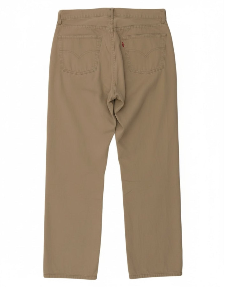Levi's Mens 551 Straight Jeans W36 L30 Beige Cotton
