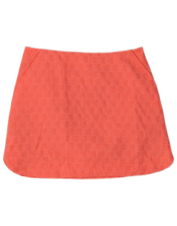 Topshop Womens Mini Skirt UK 10 Small W28  Pink Geometric Polyester
