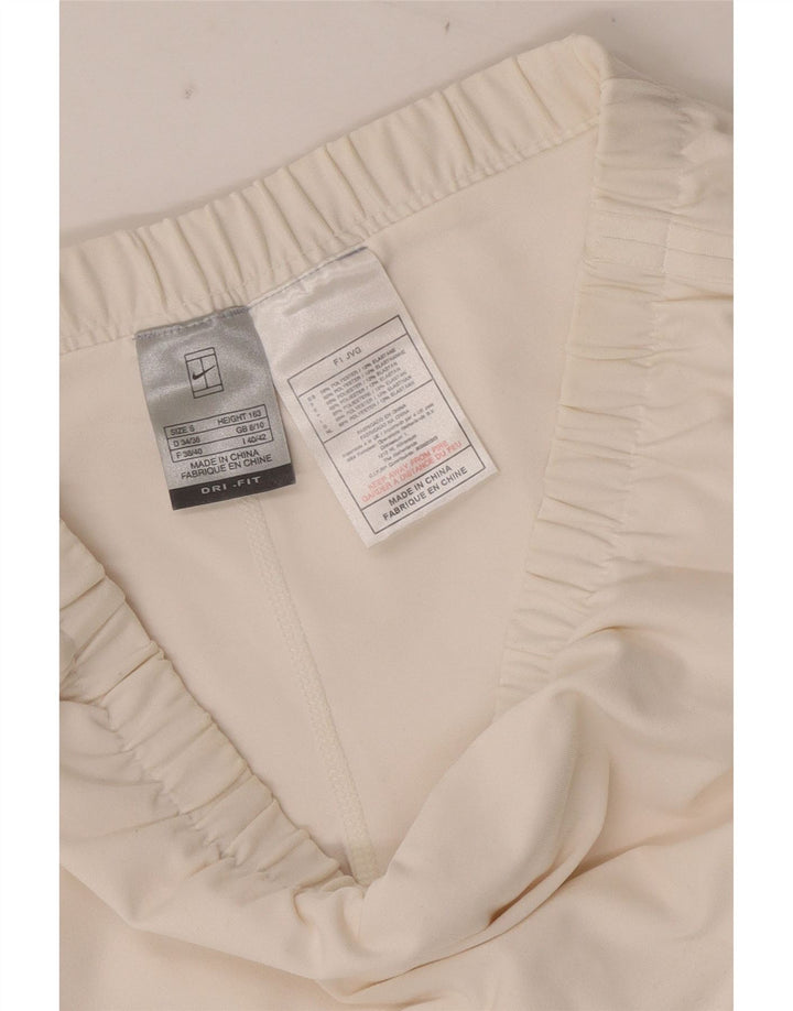 Nike Womens Skort UK 8/10 Small  Off White Polyester