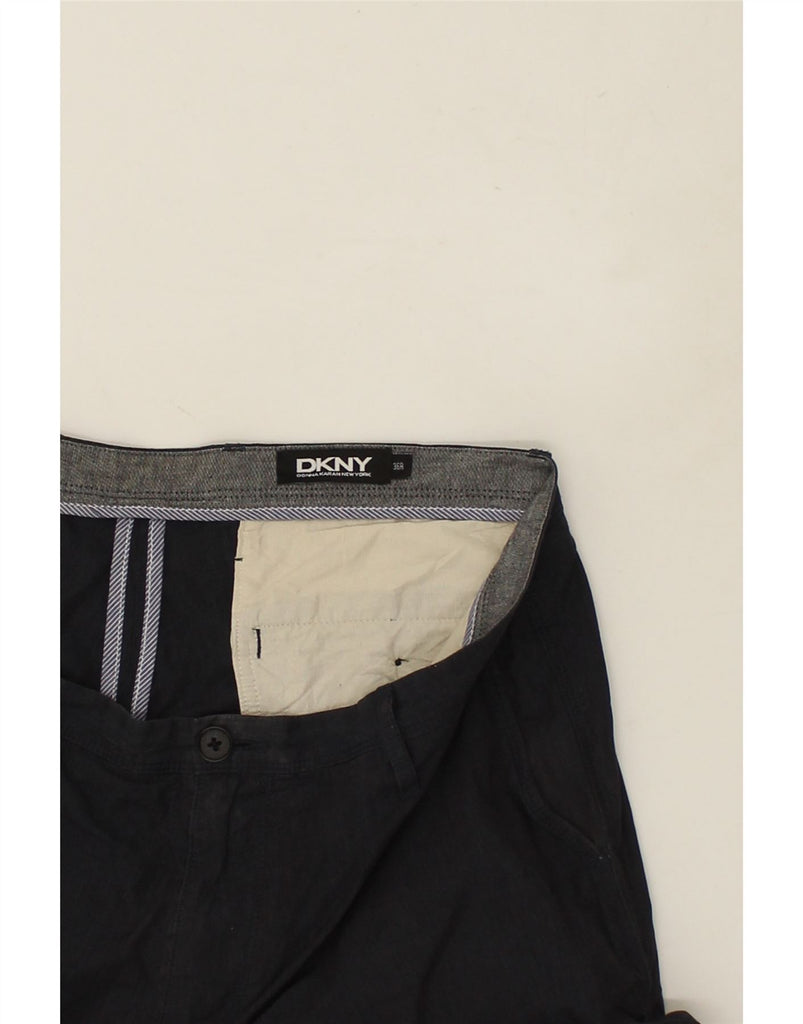 DKNY Mens Slim Chino Trousers W36 L32  Navy Blue Cotton | Vintage Dkny | Thrift | Second-Hand Dkny | Used Clothing | Messina Hembry 