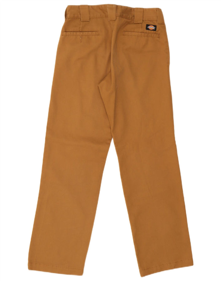 Dickies Mens Slim Straight Chino Trousers W30 L32 Brown Polyester