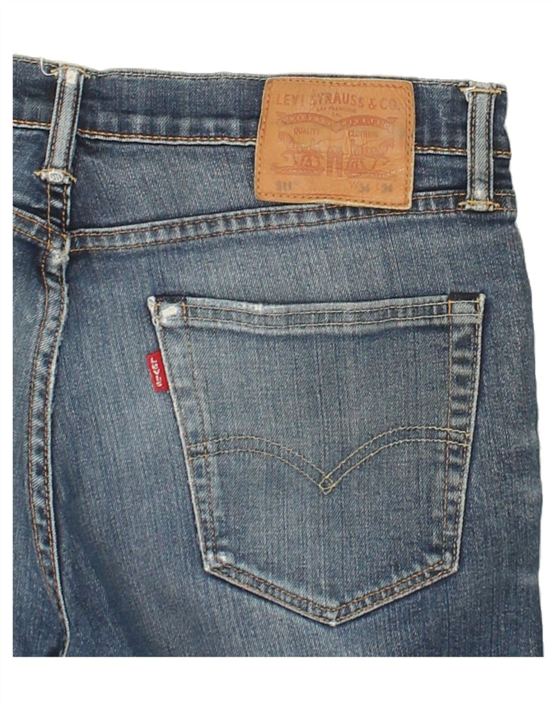 LEVI'S Mens 511 Slim Jeans W34 L34  Blue Cotton | Vintage Levi's | Thrift | Second-Hand Levi's | Used Clothing | Messina Hembry 