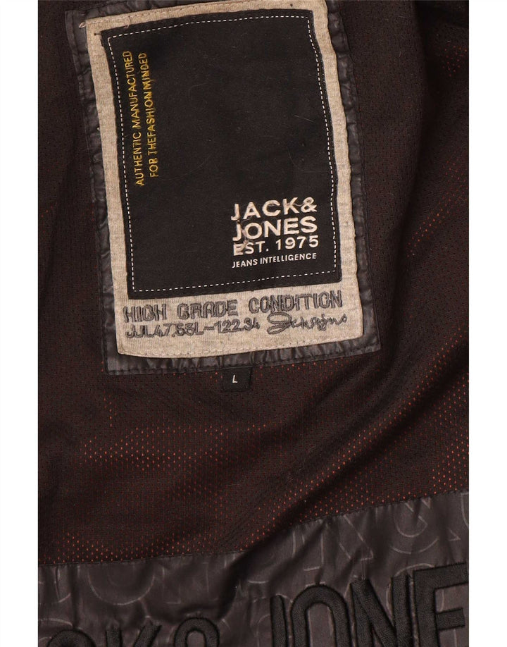 Jack & Jones Mens Padded Jacket UK 40 Large Brown