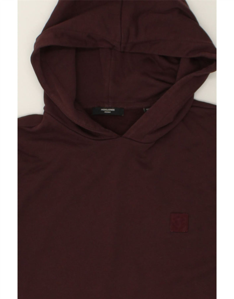 JACK & JONES Mens Hoodie Jumper Medium Burgundy Cotton | Vintage Jack & Jones | Thrift | Second-Hand Jack & Jones | Used Clothing | Messina Hembry 