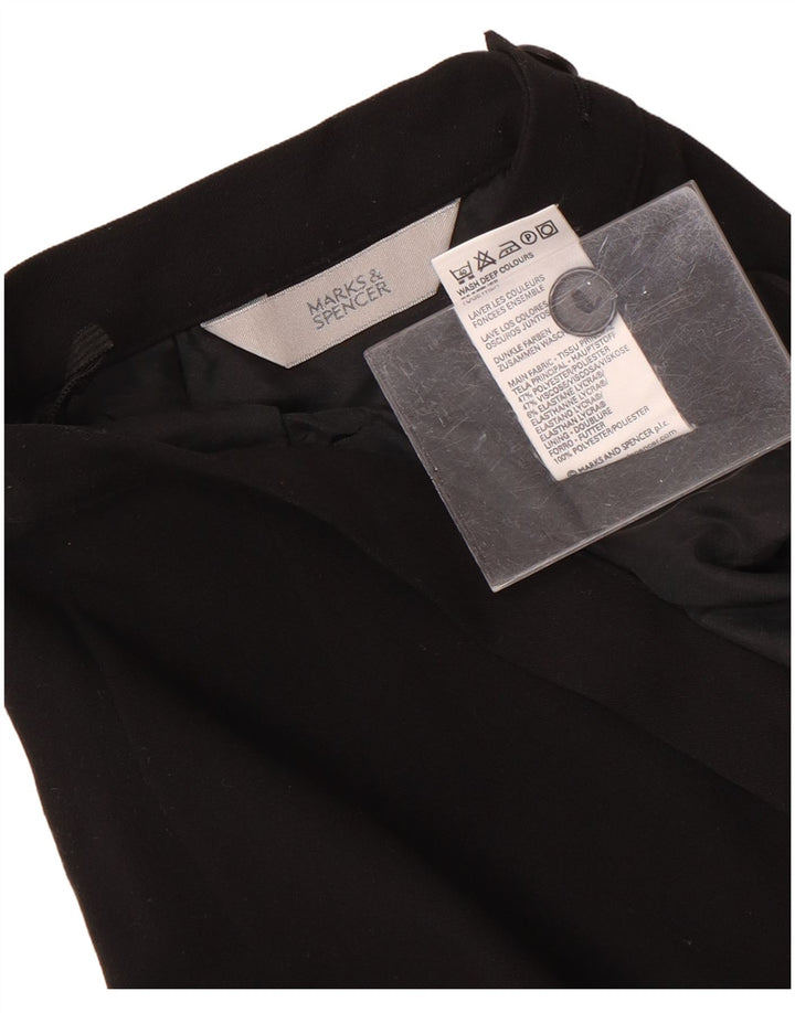 Marks & Spencer Womens Pencil Skirt UK 12 Medium W28 Black Polyester