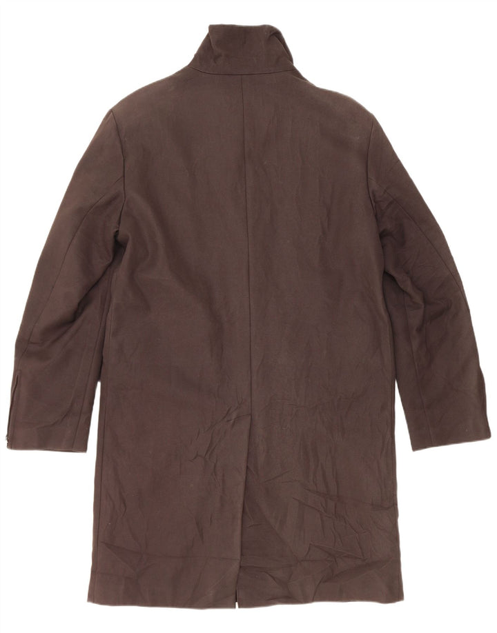 Exte Mens Overcoat IT 48 Medium Brown Cupro