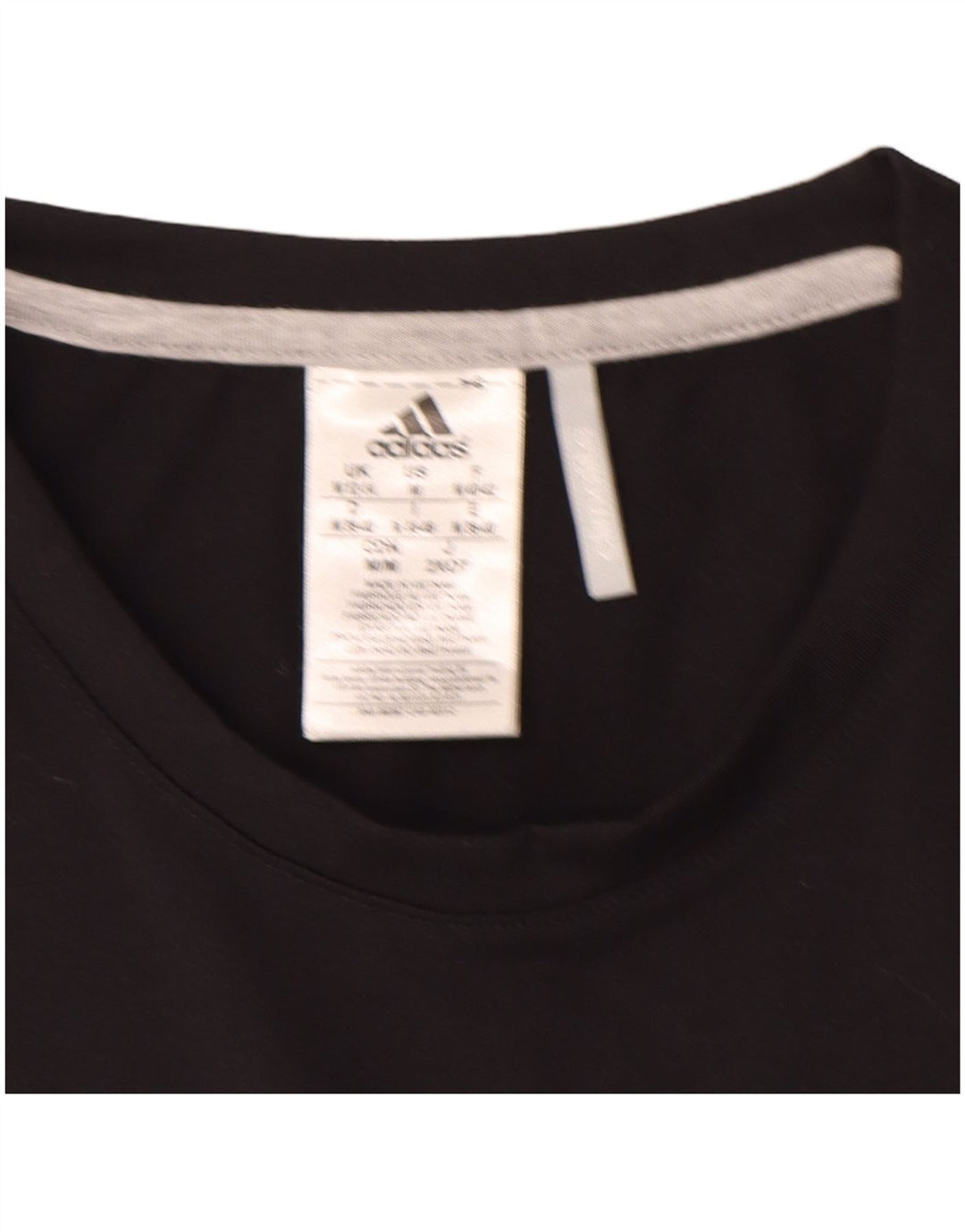 Adidas Womens Climalite T-Shirt Top UK 12/14 Medium Black Polyester