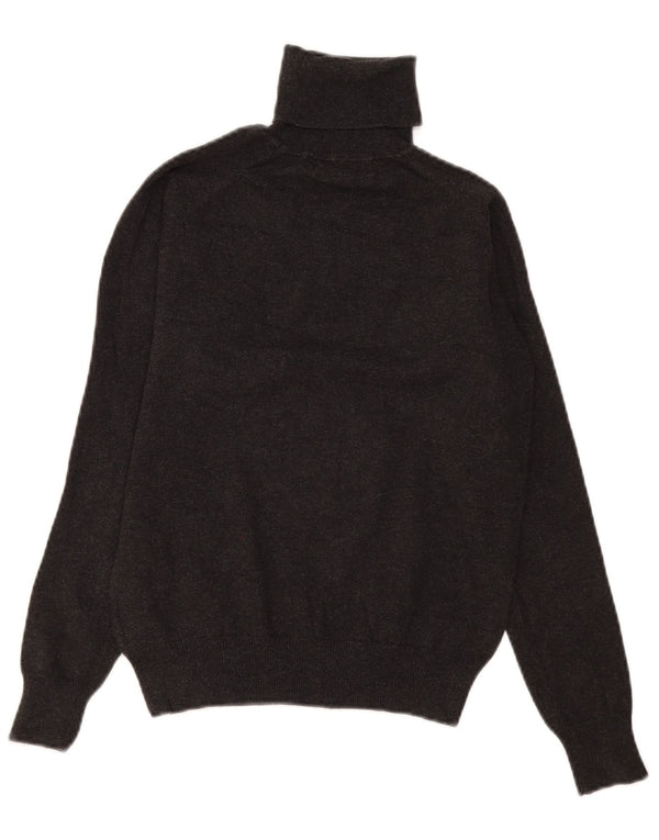 Zara Womens Roll Neck Jumper Sweater UK 14 Large Grey Cotton