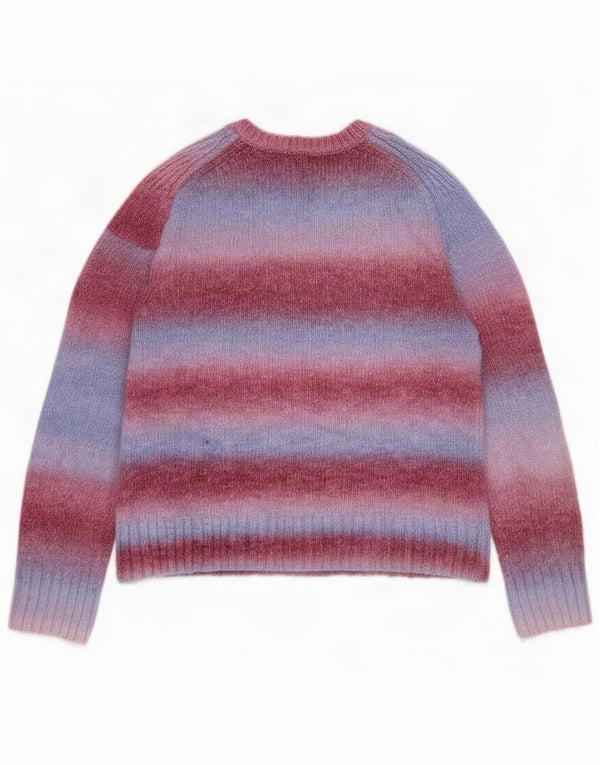 White Stuff Womens Boat Neck Jumper Sweater UK 14 Large Blue Striped