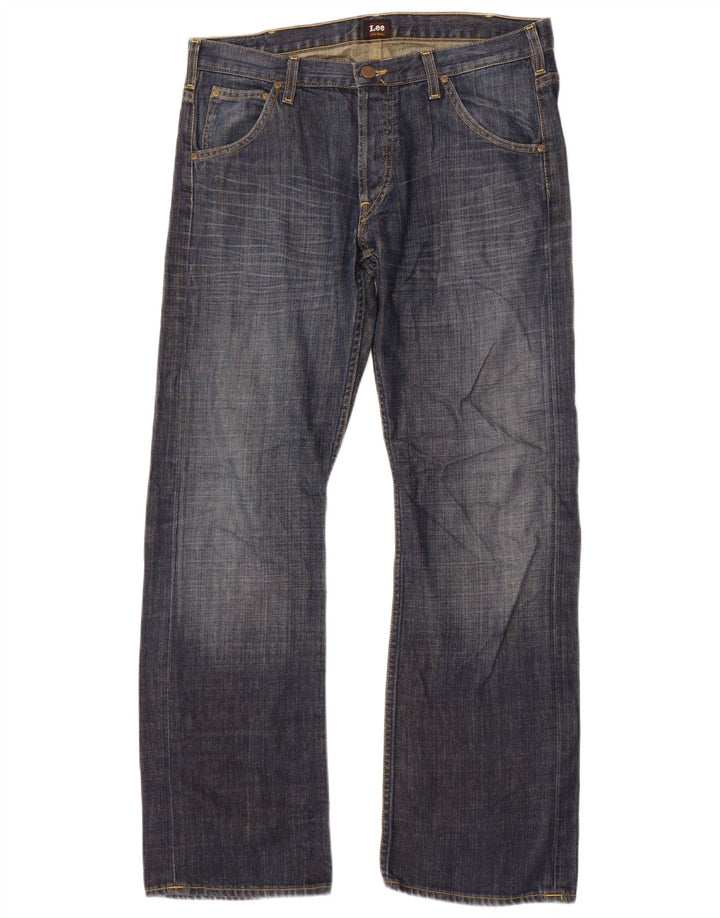 Lee Mens Flint Bootcut Jeans W34 L32 Blue Cotton