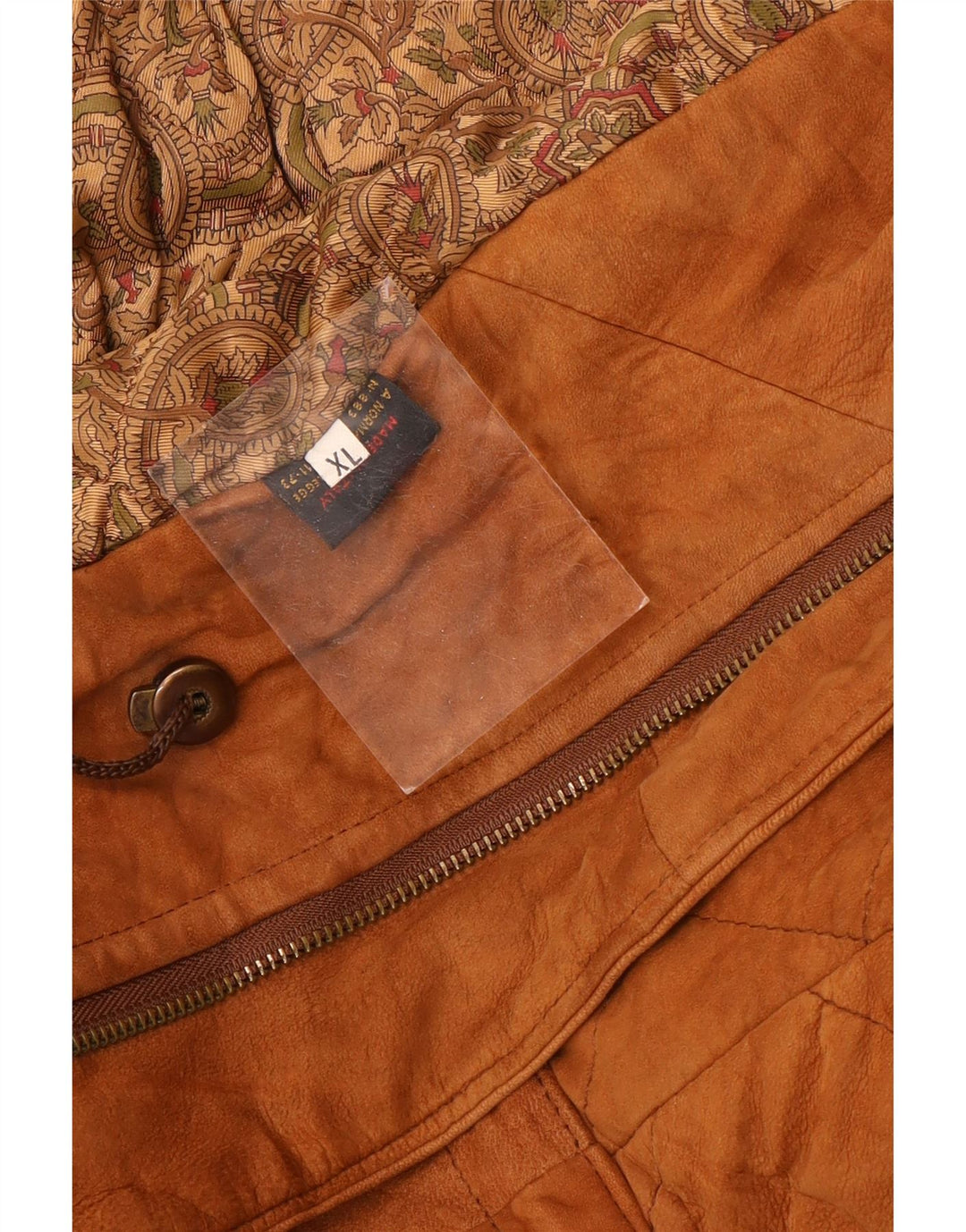 Vintage Mens Suede Jacket UK 42 XL Brown Leather