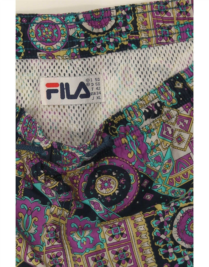 Fila Mens Swimming Shorts Large  Multicoloured Floral