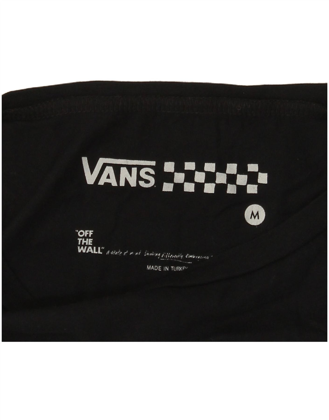 VANS Womens Graphic T-Shirt Top UK 12 Medium Black