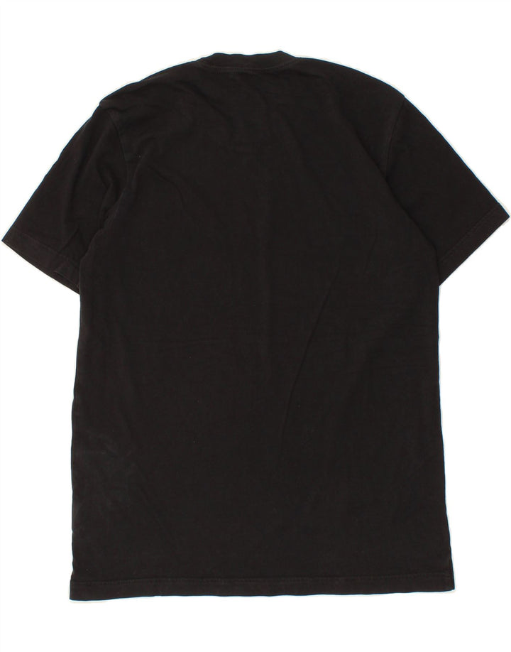 ADIDAS Mens Graphic T-Shirt Top Medium Black Cotton Vintage Adidas and Second-Hand Adidas from Messina Hembry 