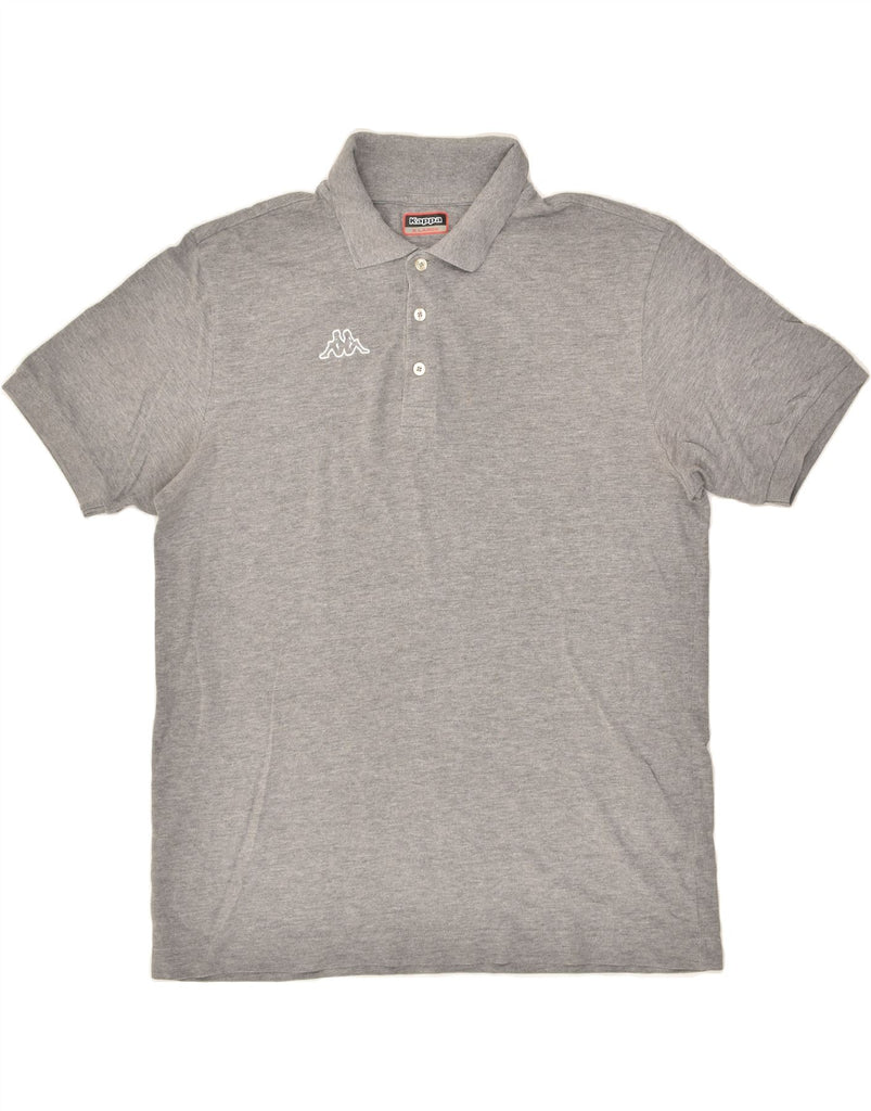 KAPPA Mens Polo Shirt XL Grey Cotton | Vintage Kappa | Thrift | Second-Hand Kappa | Used Clothing | Messina Hembry 