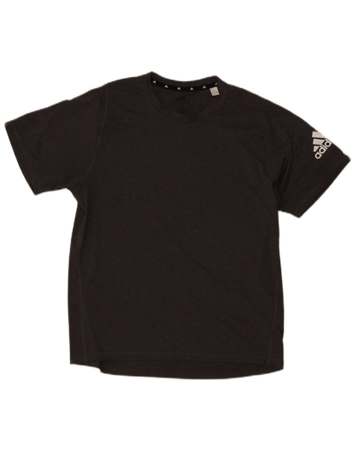 ADIDAS Mens Aeroready Graphic T-Shirt Top Medium Grey Polyester