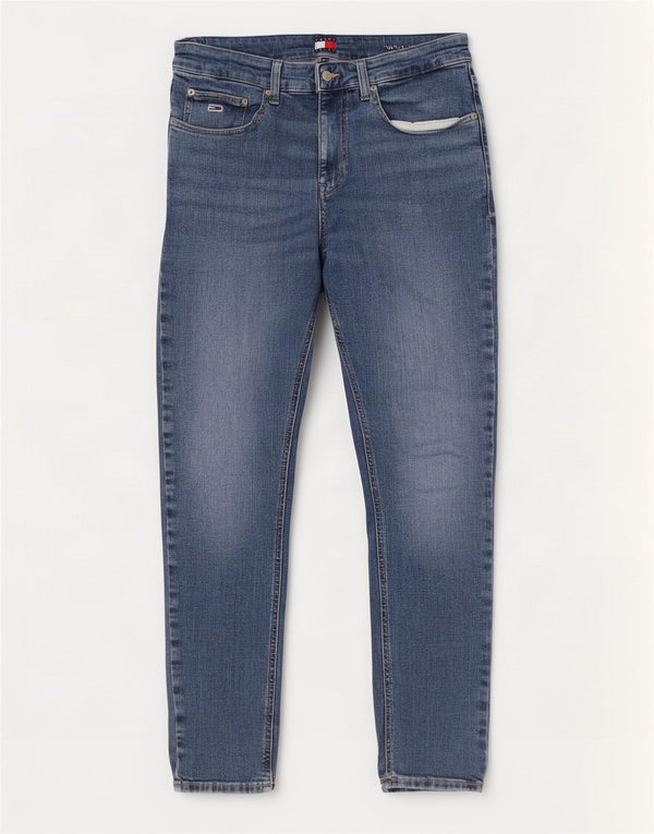 Tommy Hilfiger Mens Austin Slim Tapered Jeans W33 L34 Blue Cotton