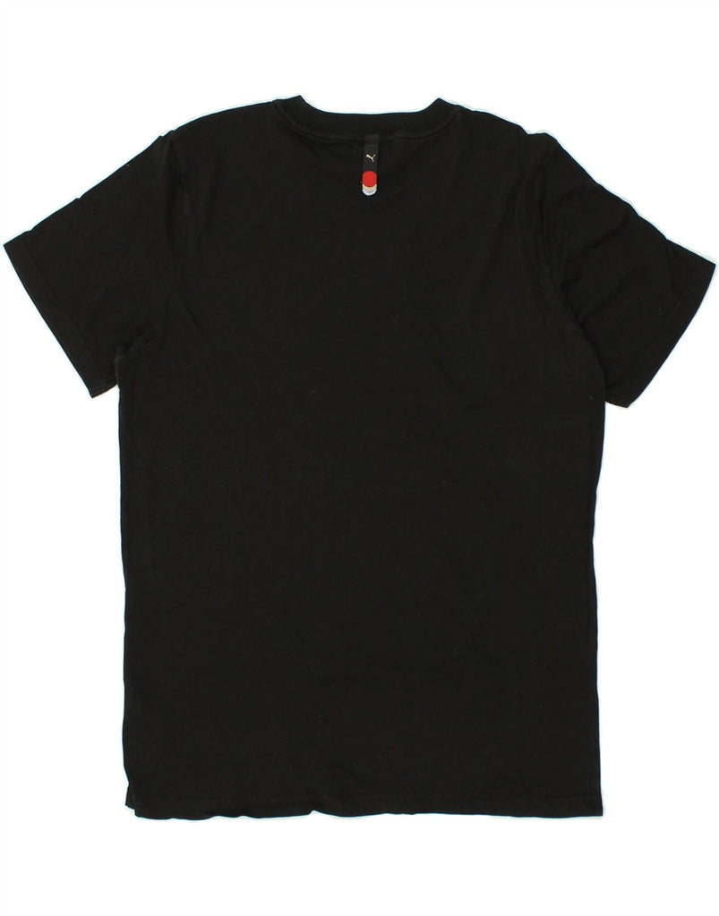 PUMA Mens Graphic T-Shirt Top Medium Black Cotton | Vintage Puma | Thrift | Second-Hand Puma | Used Clothing | Messina Hembry 