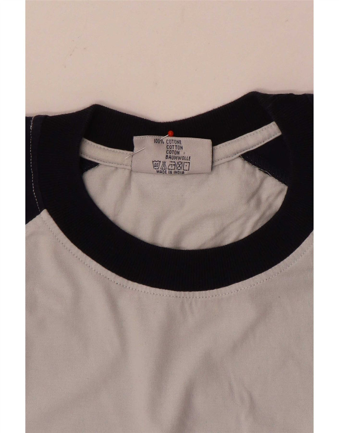 Fila Mens T-Shirt Top Large Grey Colourblock Cotton