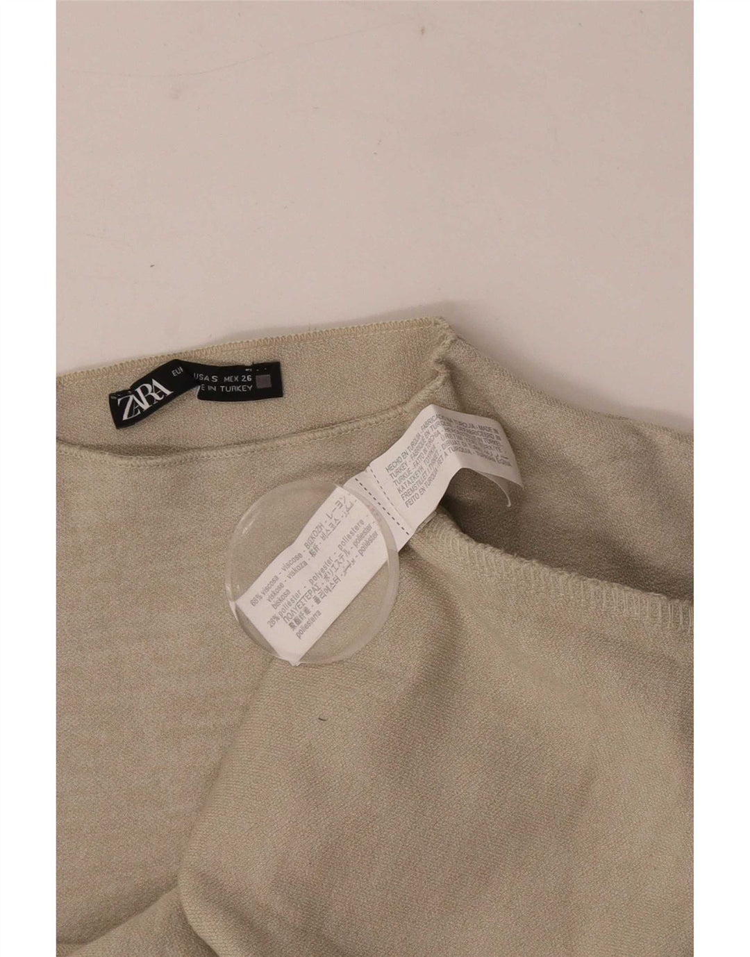 Zara Womens Bodycon Dress UK 8 Small Grey Viscose