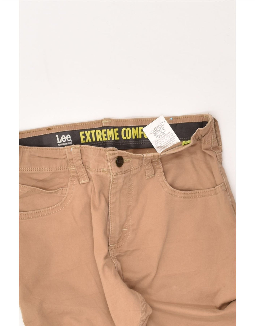 LEE Girls Straight Casual Trousers 15-16 Years W28 L29  Brown Cotton | Vintage Lee | Thrift | Second-Hand Lee | Used Clothing | Messina Hembry 