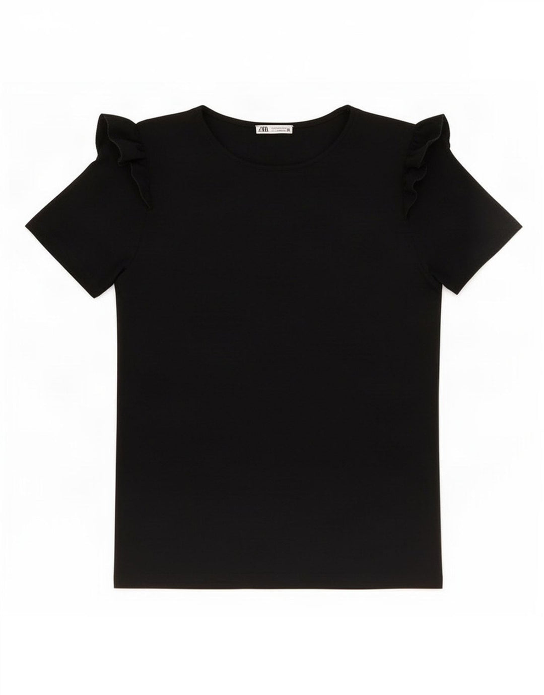 Zara Womens Blouse Top UK 12 Medium Black Polyester