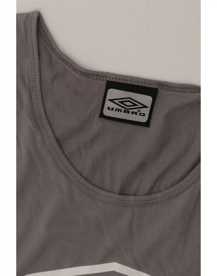 UMBRO Mens Graphic Vest Top XL Grey Cotton